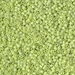 DBS0876: Matte Opaque Chartreuse AB 15/0 Miyuki Delica Bead - DBS0876*