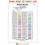 DELICA.CARD 936:  Duracoat Opaque Dyed 11/0 Delica Beads Sample Card (936) (DB) 