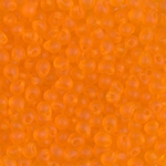 DP-138F:  Miyuki 3.4mm Drop Bead Matte Transparent Orange 
