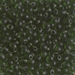 DP-158F:  Miyuki 3.4mm Drop Bead Matte Transparent Olive approx 250 grams - DP-158F