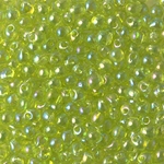 DP-258:  Miyuki 3.4mm Drop Bead Transparent Chartreuse AB 