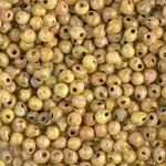 DP-4512:  Miyuki 3.4mm Drop Bead Opaque Yellow Picasso Miyuki Seed Bead 