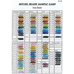 DP-CARD-1:  3.4mm Drop Beads Sample Card (SP-106) (DP) 