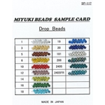 DP-CARD-2:  3.4mm Drop Beads Sample Card (SP-117) (DP) 