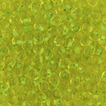DPF-11:  Miyuki 3.4mm Drop Bead Mint Green Lined Yellow 