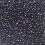 DPF-58:  Miyuki 3.4mm Drop Bead Sparkling Purple Lined Montana Blue 