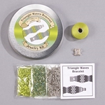 Triangle Waves Bracelet Kit - Glittering Green 