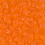 LMA-138F:  Miyuki 4x7mm Long Magatama Matte Transparent Orange 