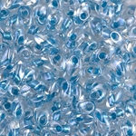 LMA-1529:  Miyuki 4x7mm Long Magatama Sparkling Sky Blue Lined Crystal 