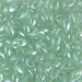 LMA-3510:  Miyuki 4x7mm Long Magatama Transparent Mint Luster - Discontinued - LMA-3510*