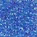 MA4-2167:  Miyuki 4mm Magatama Cobalt Lined Sapphire AB approx 250 grams - MA4-2167