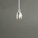 MET-00117: 21mm Antique Silver Cowrie Shell Charm 