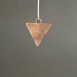 MET-00129: 20mm Antique Copper Triangle Charm 
