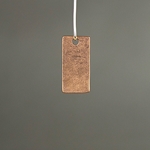 MET-00137: 22 x 11mm Antique Copper Rectangle Charm 