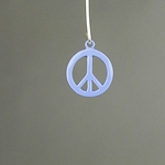 MET-00380: 15mm Enameled Blue Peace Symbol Charm 