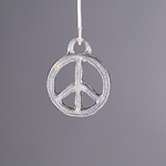 MET-00545: 22 x 18mm Pewter Peace Sign Charm 