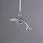 MET-00625: 25mm Pewter Dolphin Charm 