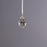 MET-00650: 11mm Antique Silver Moon Face Charm 