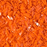 QTL-406:  Opaque Orange Miyuki Quarter Tila Bead 