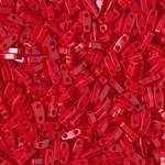 QTL-408:  Opaque Red Miyuki Quarter Tila Bead 