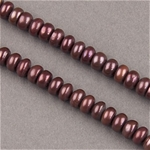 RFP-0011:  Button Pearl Red Copper 8-8.5mm 16 inch 