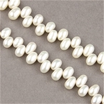 RFP-0015:  Top-Drilled Pearl White 6-8mm 16 inch 