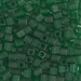 SB-146F:  Miyuki 4mm Square Bead Matte Transparent Green - SB-146F*