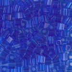 SB-150:  Miyuki 4mm Square Bead Transparent Sapphire 