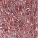 SB-2601:  Miyuki 4mm Square Bead Sparkling Antique Rose Lined Crystal approx 250 grams - SB-2601