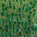 SB-2636:  Miyuki 4mm Square Bead Emerald Lined Chartreuse - SB-2636*