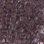 SB-2647:  Miyuki 4mm Square Bead Cocoa Lined Amethyst 