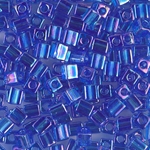 SB-290:  Miyuki 4mm Square Bead Transparent Sapphire AB 