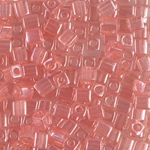 SB-366:  Miyuki 4mm Square Bead Shell Pink Luster 