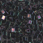 SB-454:  Miyuki 4mm Square Bead Metallic Dark Plum Iris 
