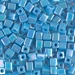 SB-482:  Miyuki 4mm Square Beads Op Turquoise Blue AB (was SB-413R) - SB-482*