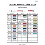 SB-CARD-2:  Miyuki Cube Bead Sample Card (SP-109) (SB3, SB) 