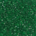 SB18-146:  Miyuki 1.8mm Square Bead Transparent Green 