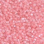 SB18-204:  Miyuki 1.8mm Square Bead Baby Pink Lined Crystal 
