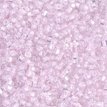 SB18-207:  Miyuki 1.8mm Square Bead Pink Lined Crystal 