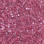 SB18-2603:  Miyuki 1.8mm Square Bead Sparkling Rose Lined Crystal 