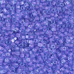 SB18-2640:  Miyuki 1.8mm Square Bead Lilac Lined Aqua 