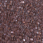 SB18-2646:  Miyuki 1.8mm Square Bead Sparkling Copper Lined Amethyst 