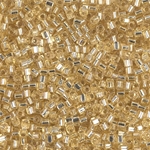 SB18-3:  Miyuki 1.8mm Square Bead Silverlined Gold 