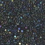SB18-452:  Miyuki 1.8mm Square Bead Metallic Dark Blue Iris 