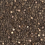 SB18-457:  Miyuki 1.8mm Square Bead Metallic Dark Bronze 