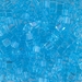 SB3-148:  Miyuki 3mm Square Bead Transparent Aqua approx 250 grams - SB3-148