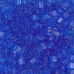 SB3-150:  Miyuki 3mm Square Bead Transparent Sapphire 