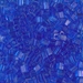 SB3-150:  Miyuki 3mm Square Bead Transparent Sapphire approx 250 grams - SB3-150