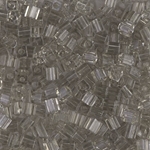SB3-2412:  Miyuki 3mm Square Bead Transparent Taupe 
