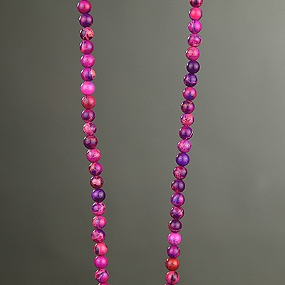 Pcs Dyed  Gemstones DIY Jewellery Impression Jasper Round Beads 4mm Purple 90